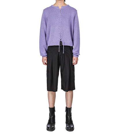 GURKHA ELASTICATED SHORTS BLACK
