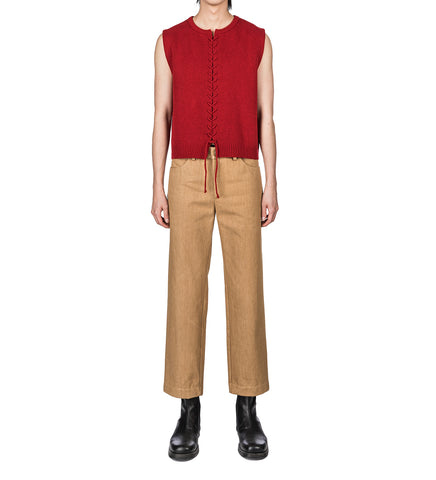 VIPER KNIT VEST RED