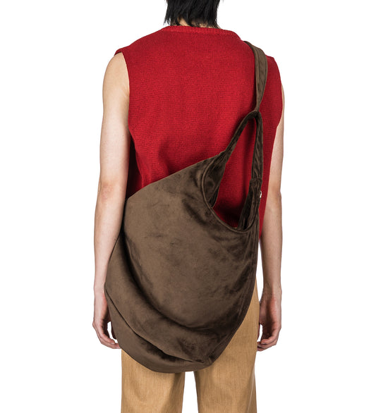 AGHATA BAG BROWN SHINY VELVET