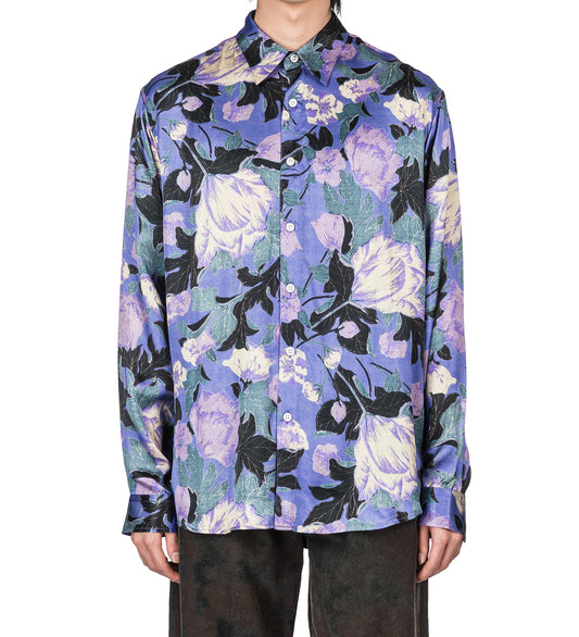 FLOWERS SHIRT PURPLE