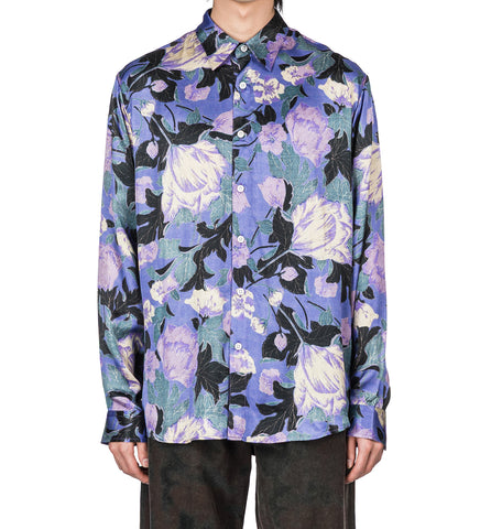 FLOWERS SHIRT PURPLE