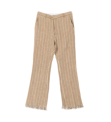 STRIPE PANTS BEIGE