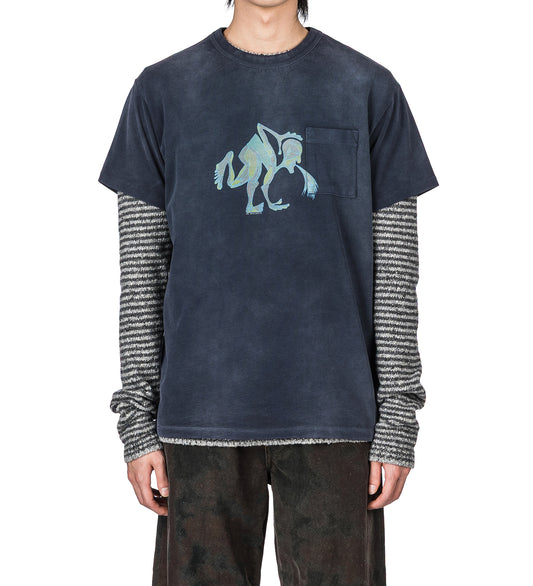 PUKE T-SHIRT BLUE
