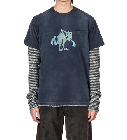PUKE T-SHIRT BLUE
