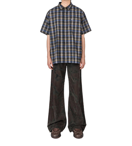 SHORT SLEEVE SHIRT GREY CHECK