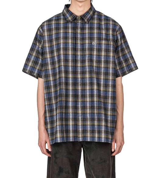 SHORT SLEEVE SHIRT GREY CHECK