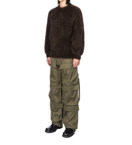 FURRY PULL OVER CHOCOLATE