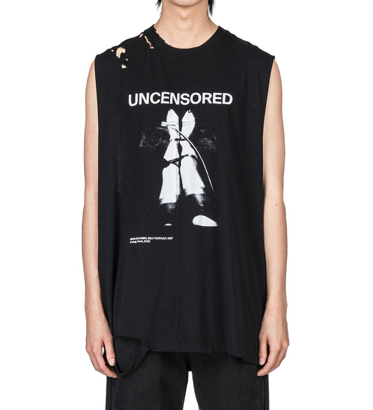 FETISCHE CUT OFF TANK SCLERA BLACK
