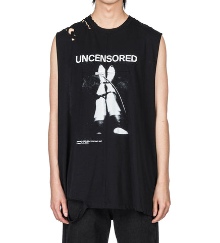 FETISCHE CUT OFF TANK SCLERA BLACK