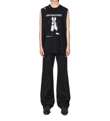 FETISCHE CUT OFF TANK SCLERA BLACK