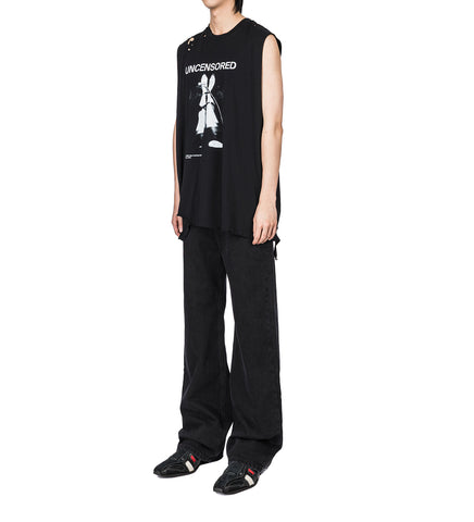 FETISCHE CUT OFF TANK SCLERA BLACK