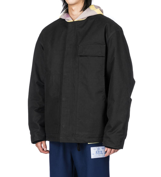 RUGBY HOOD WORK JACKET BLACK
