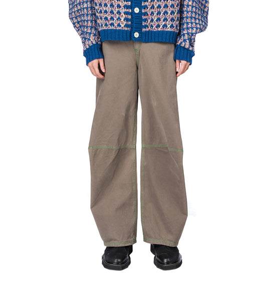 DART DENIM PANTS WALNUT