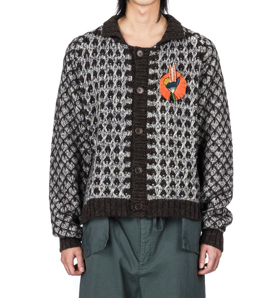 KIMCHI CARDIGAN BROWN PARTY