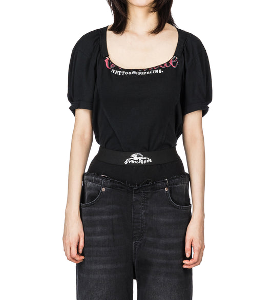 DIRNDL CUT UP TEE VARIOUS S-M #1