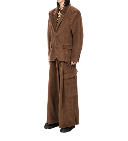 JORDANLUCA BULLDOG JACKET BROWN