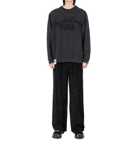 SHAGGY RELAXED LOUNGE PANT BLACK