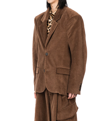 JORDANLUCA BULLDOG JACKET BROWN