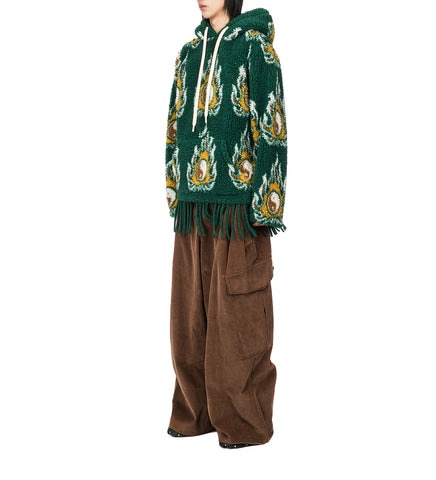 JORDANLUCA COSMO HOODIE GREEN