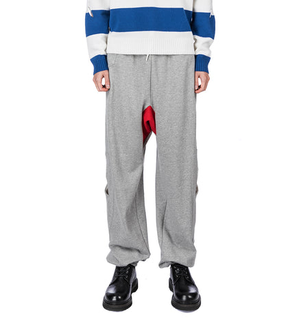 SLASHED JOGGERS GREY
