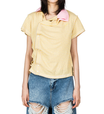 OVERSIZED DOUBLE POLO YELLOW