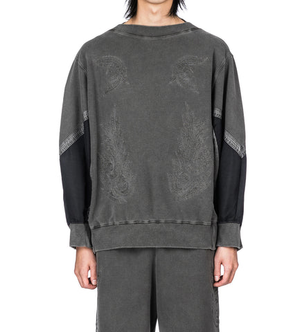 EMBROIDERY SWEATSHIRT BLACK