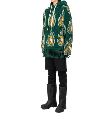 JORDANLUCA COSMO HOODIE GREEN