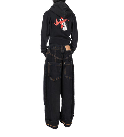 TWISTED HOODIE FADED BLACK