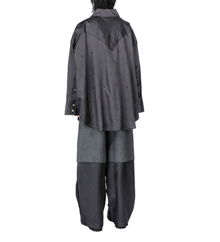 CHOPPED TROUSERS DARK GREY