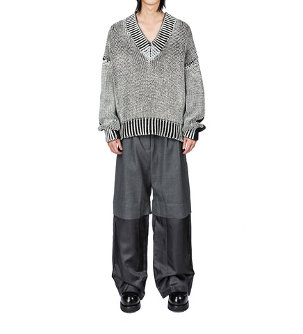 CHOPPED TROUSERS DARK GREY