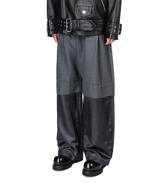 CHOPPED TROUSERS DARK GREY