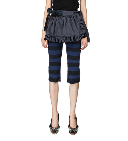 APRON SKIRT MINI GRAY NAVY