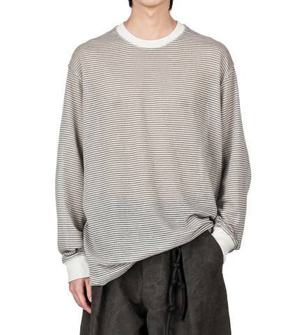 OVERSIZED CREW NECK PULLOVER BEIGE