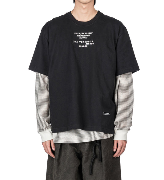SFTM/ACADEMY VINTAGE TEE BLACK