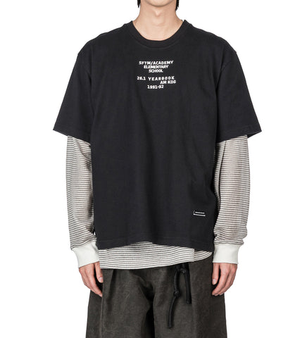SFTM/ACADEMY VINTAGE TEE BLACK