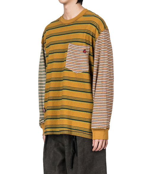 OVERSIZED CREW NECK PULLOVER MUSTARD