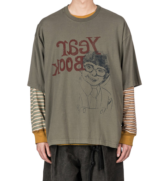 SCHOOL PORTRAIT GYM TEE OVERDYE GREEN