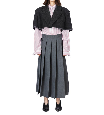 CHOPPED BLAZER DARK GREY