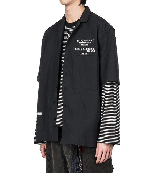SFTM/ACADEMY S/S BOX SHIRT BLACK