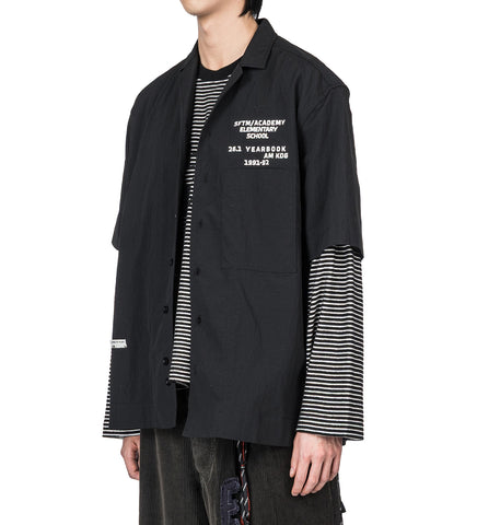 SFTM/ACADEMY S/S BOX SHIRT BLACK