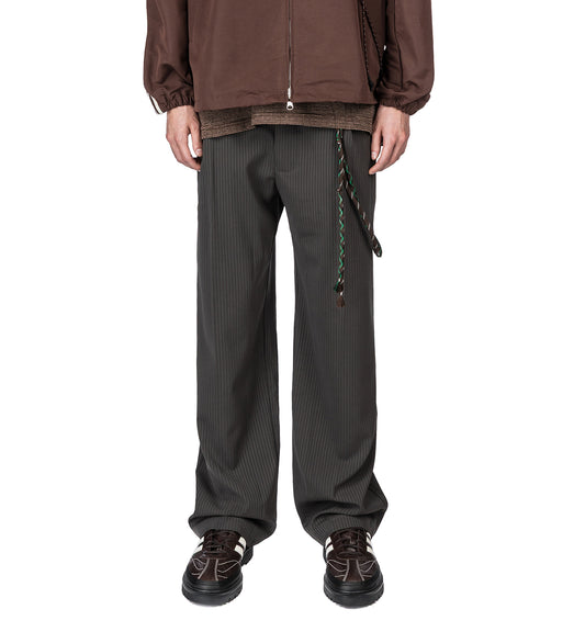 LOOSE PLEATED PANT BROWN