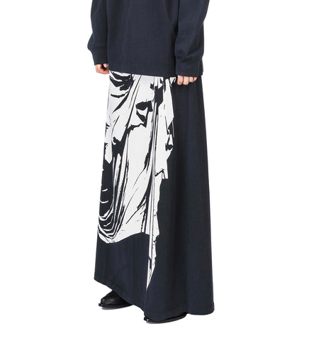 JERSEY SKIRT FADED BLACK