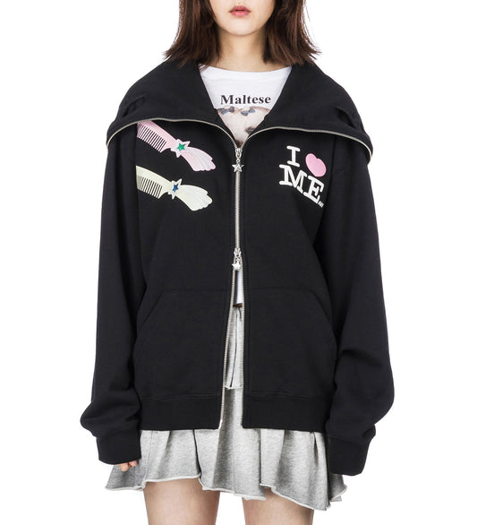 BUTTERFLY HOODIE MALTESE