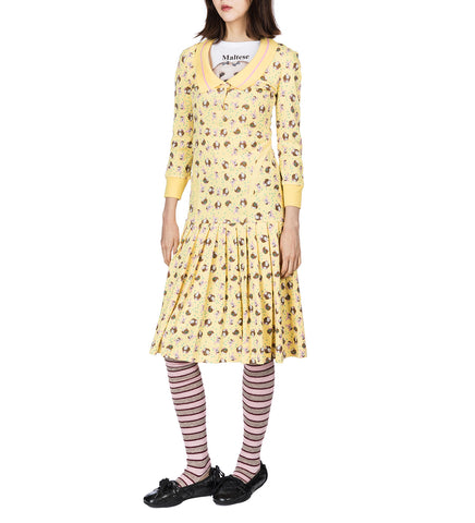 L/S AMELIA LONG DRESS GIRL BABY YELLOW