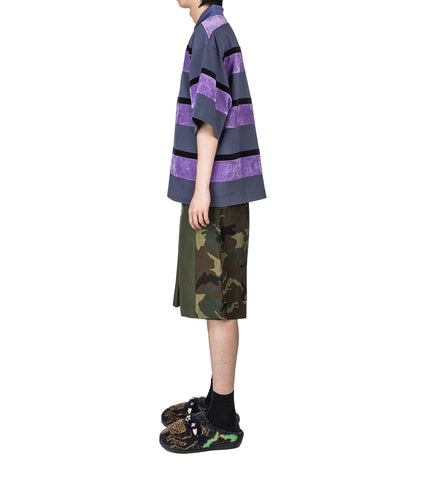 TOGA VIRILIS X SUBU KNIT SLIP-ON NAVY