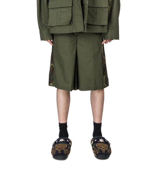CAMOUFLAGE SHORT PANTS KHAKI