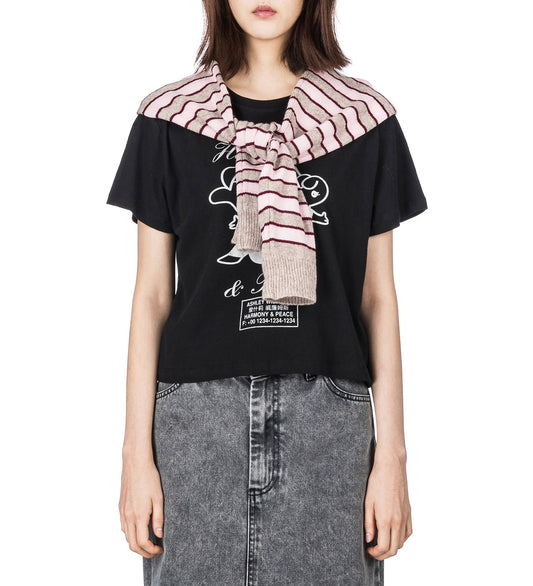 KNITTED SCARF STRIPE