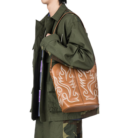 WESTERN SHOULDER BAG BROWN