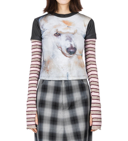 POODLE BABY T-SHIRT WHITE