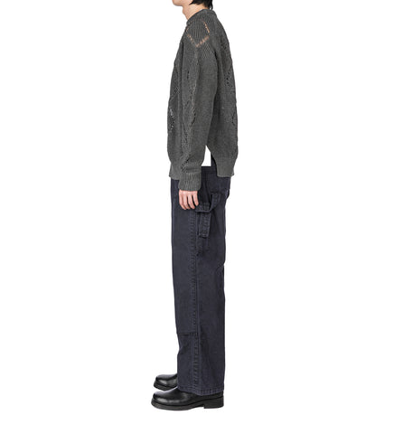 PIGMENT PRINT PANTS BLACK